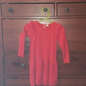 Gap baby red cable knit dress